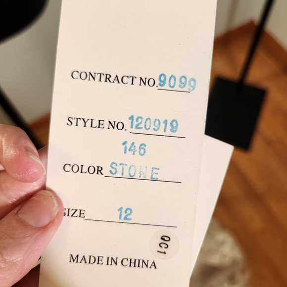 MONTAGE NWT by Mon Cheri Lace Trumpet Nude Gown, Size 12 - Picture 16 of 16